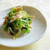 鶏むね肉と三つ葉の柚子胡椒和え